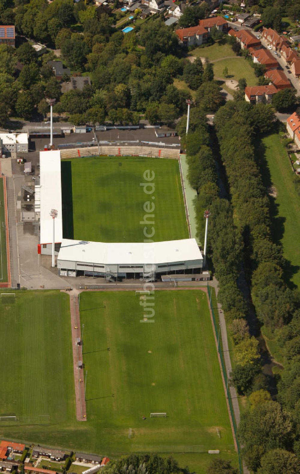 Luftbild Ahlen - Wersestadion - Heimstätte von Rot Weiss Ahlen