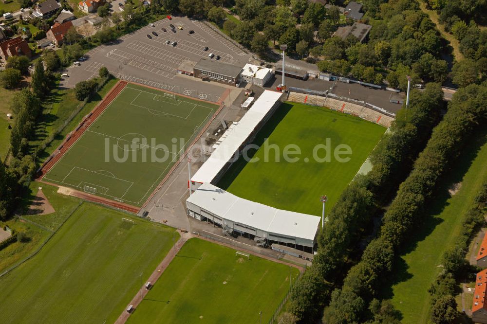 Luftaufnahme Ahlen - Wersestadion - Heimstätte von Rot Weiss Ahlen