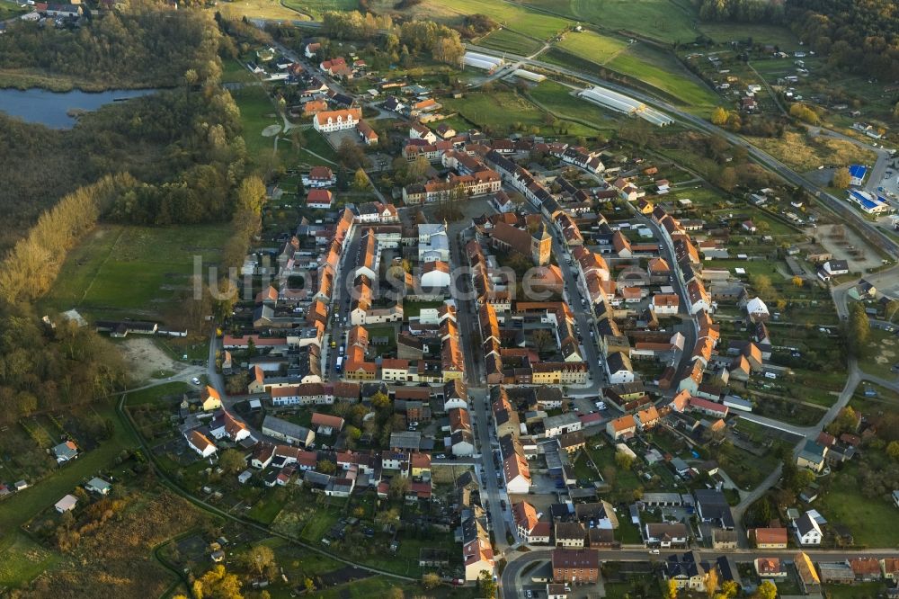 Wesenberg von oben - Wesenberg am Wöblitzsee im Bundesland Mecklenburg-Vorpommern