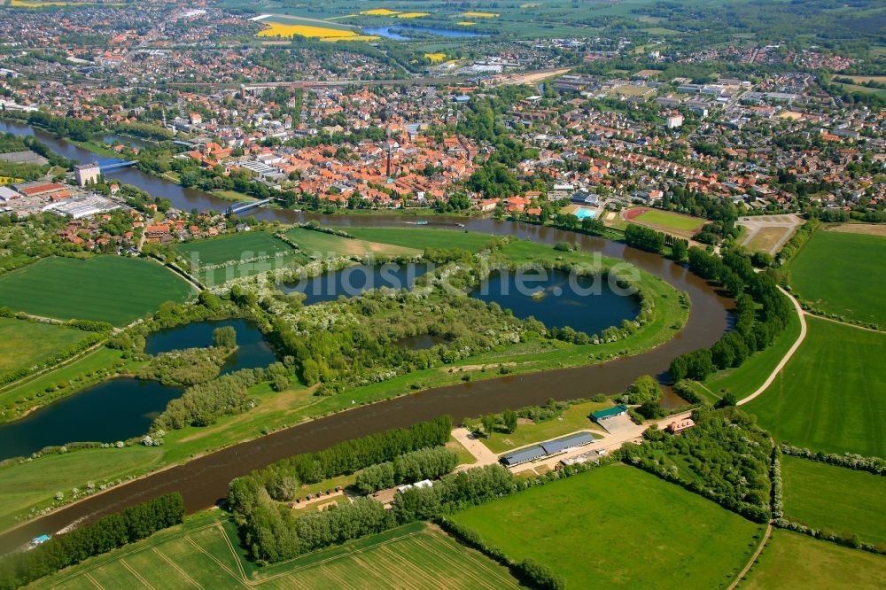 Luftbild Nienburg - Weser in Nienburg im Bundesland Niedersachsen