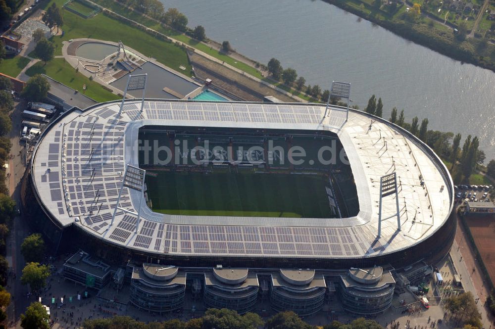 Bremen aus der Vogelperspektive: Weserstadion in Bremen