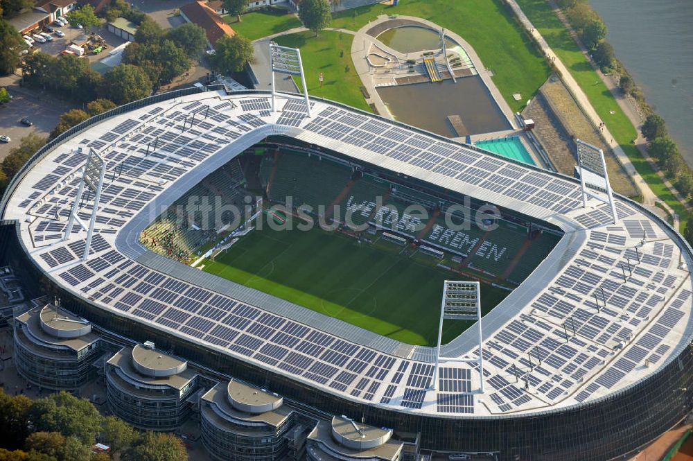 Luftaufnahme Bremen - Weserstadion in Bremen