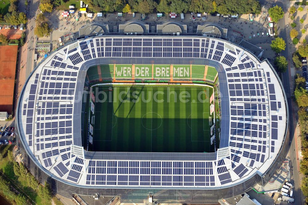 Luftaufnahme Bremen - Weserstadion in Bremen