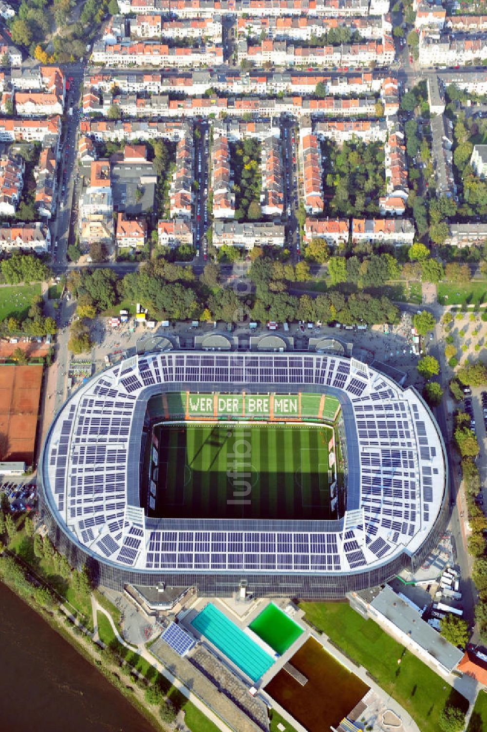 Luftaufnahme Bremen - Weserstadion in Bremen