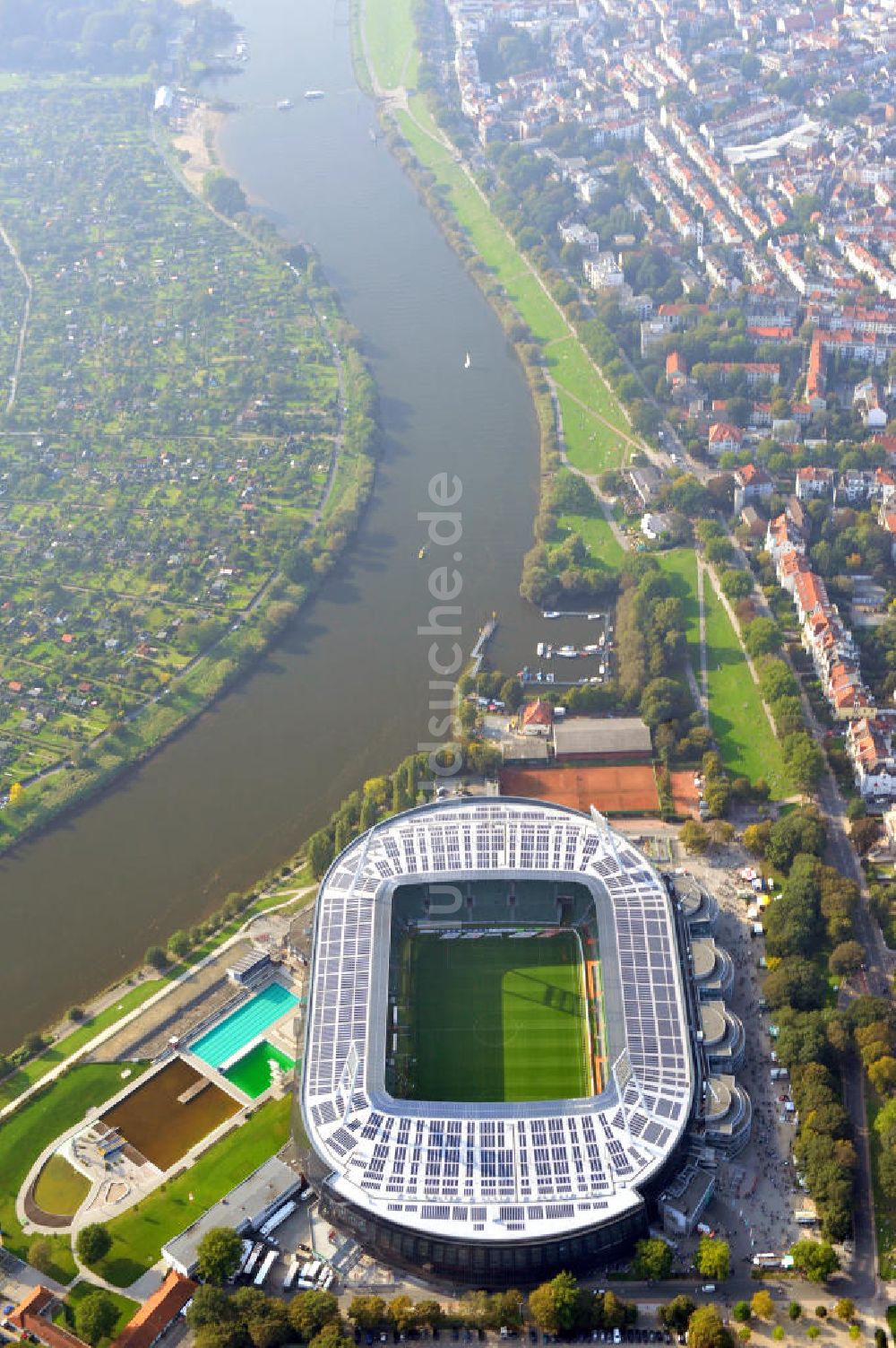 Bremen von oben - Weserstadion in Bremen