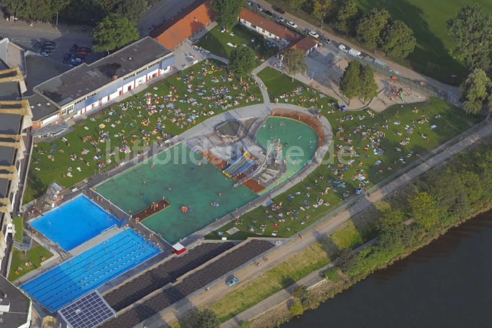 Bremen aus der Vogelperspektive: Weserstadion in Bremen - das Stadion des Fußball-Bundesligisten Werder Bremen