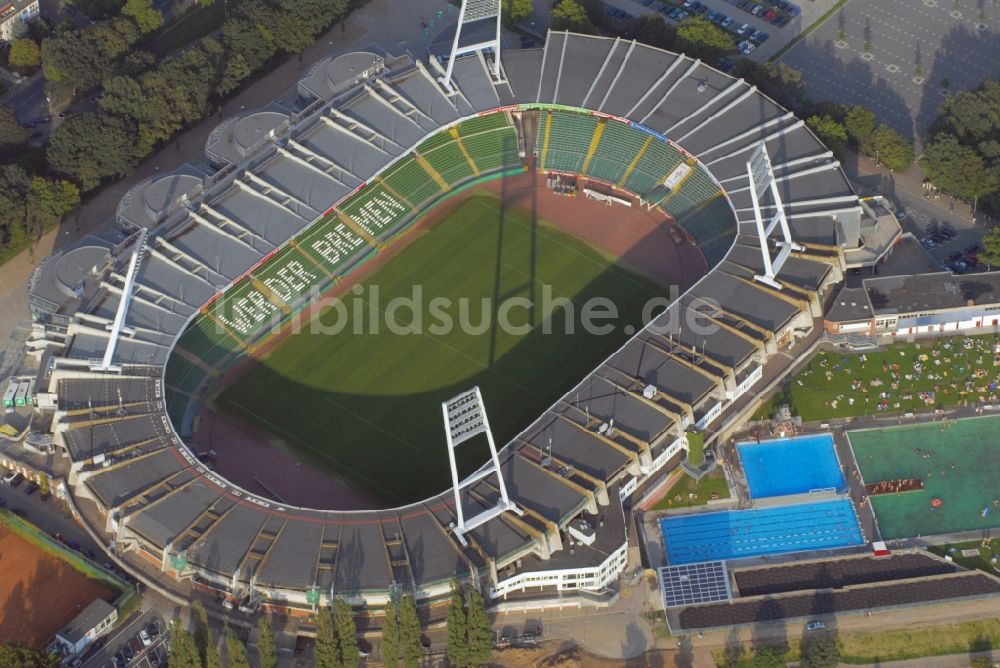 Bremen von oben - Weserstadion in Bremen - das Stadion des Fußball-Bundesligisten Werder Bremen