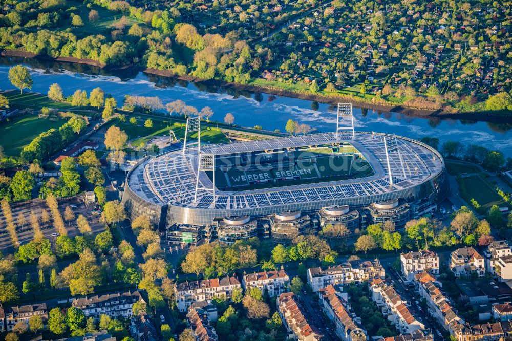 Luftbild Bremen - Weserstadion in Bremen - das Stadion des Fußball-Bundesligisten Werder Bremen