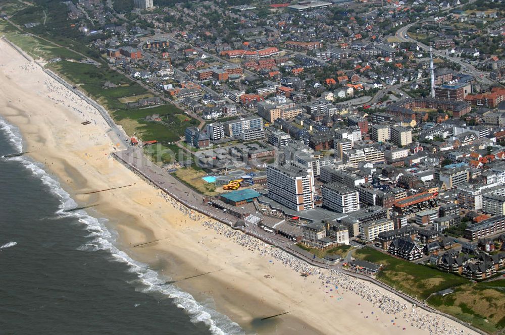 Luftbild Westerland auf Sylt - Westerland auf Sylt