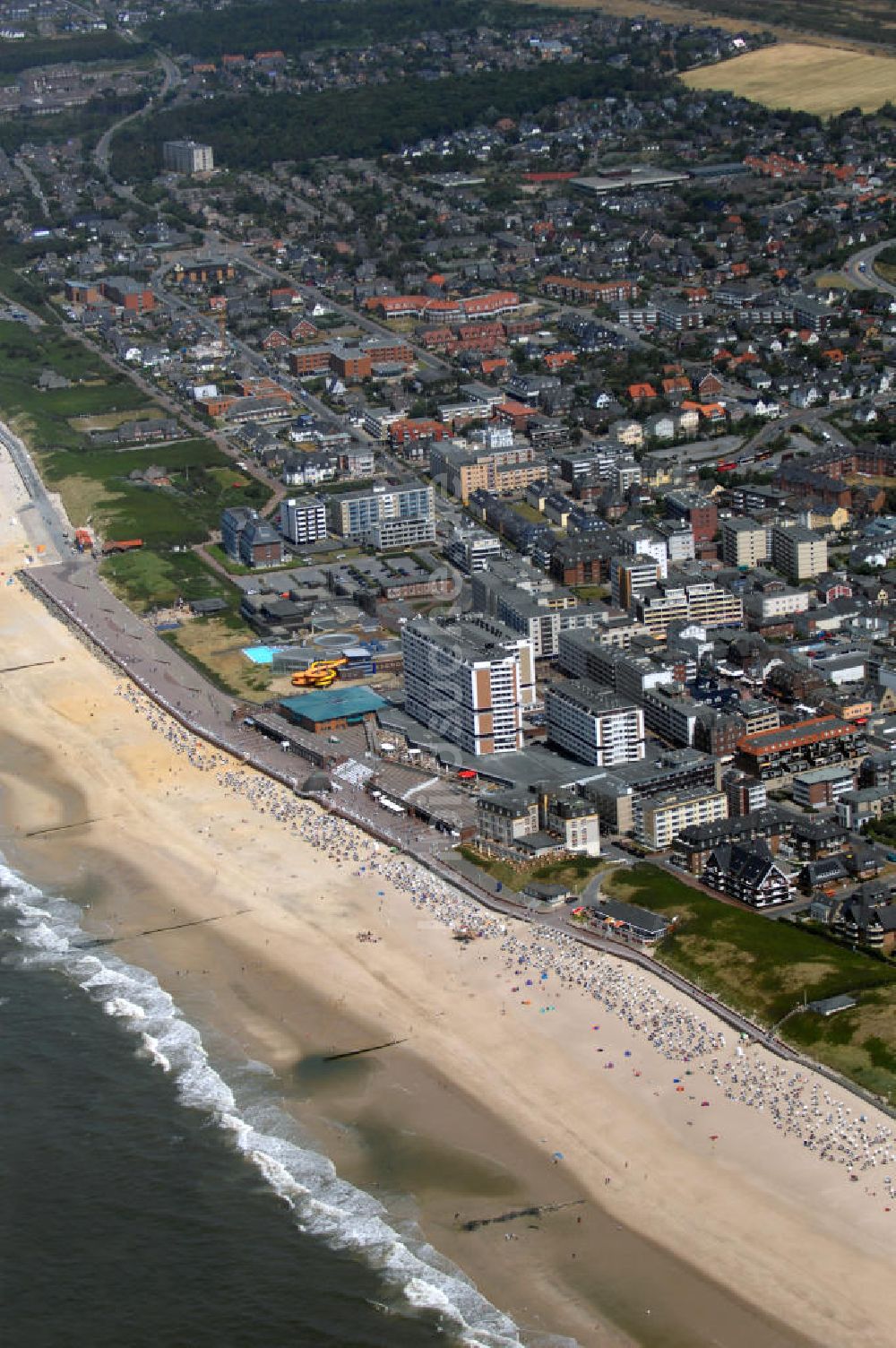 Luftaufnahme Westerland auf Sylt - Westerland auf Sylt