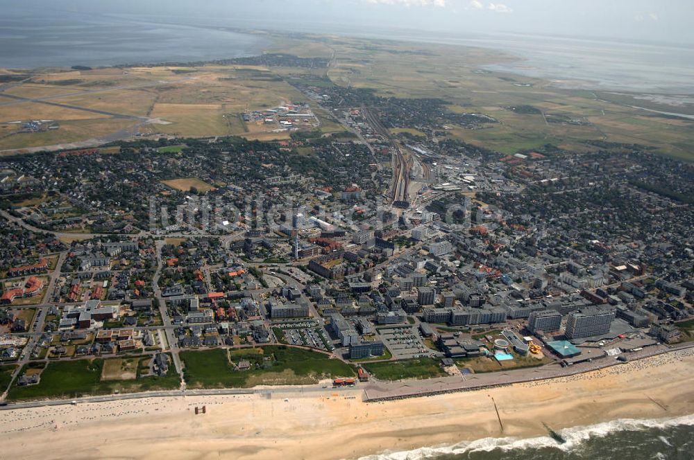 Luftbild Westerland auf Sylt - Westerland auf Sylt