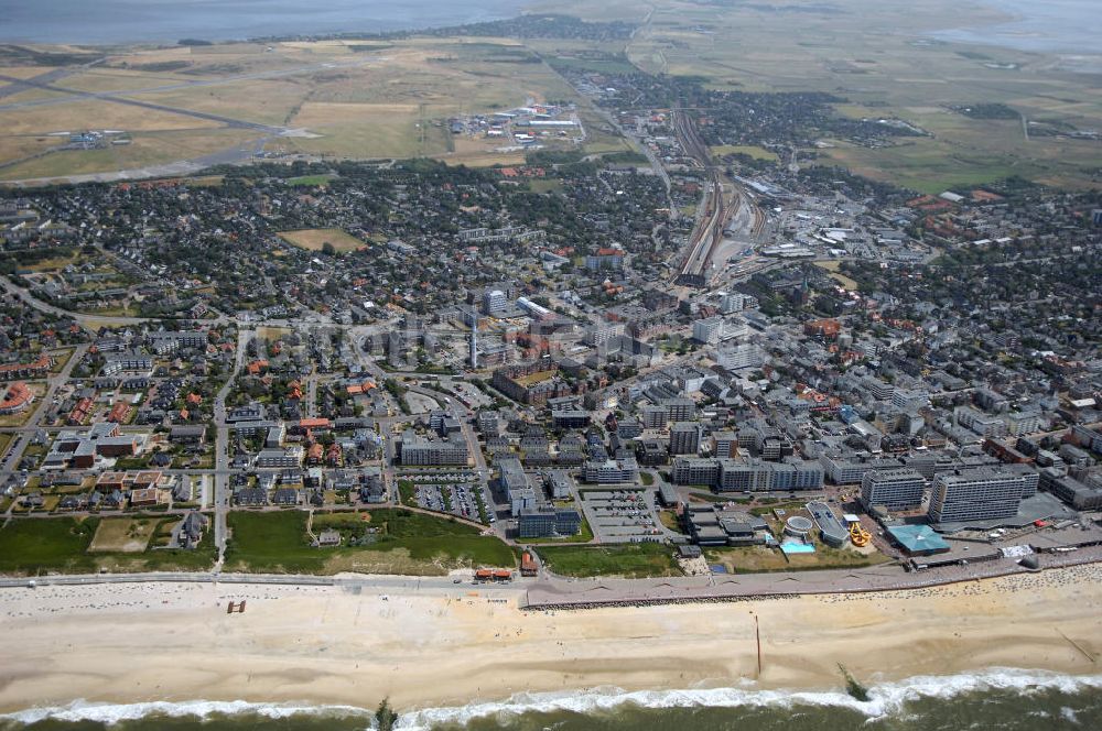 Luftaufnahme Westerland auf Sylt - Westerland auf Sylt