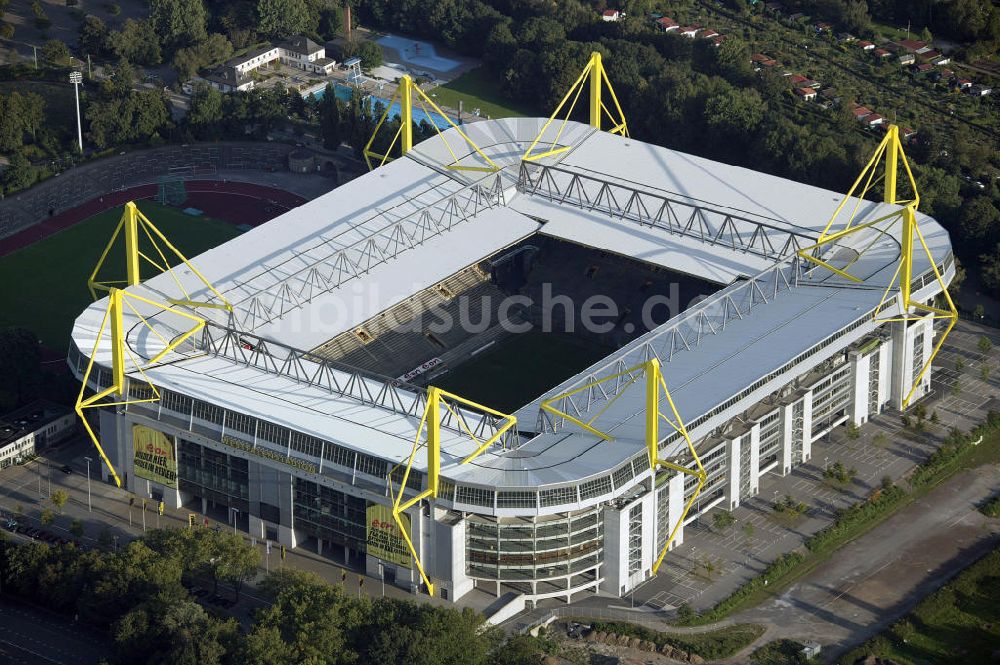 Dortmund aus der Vogelperspektive: Westfalenstadion Dortmund