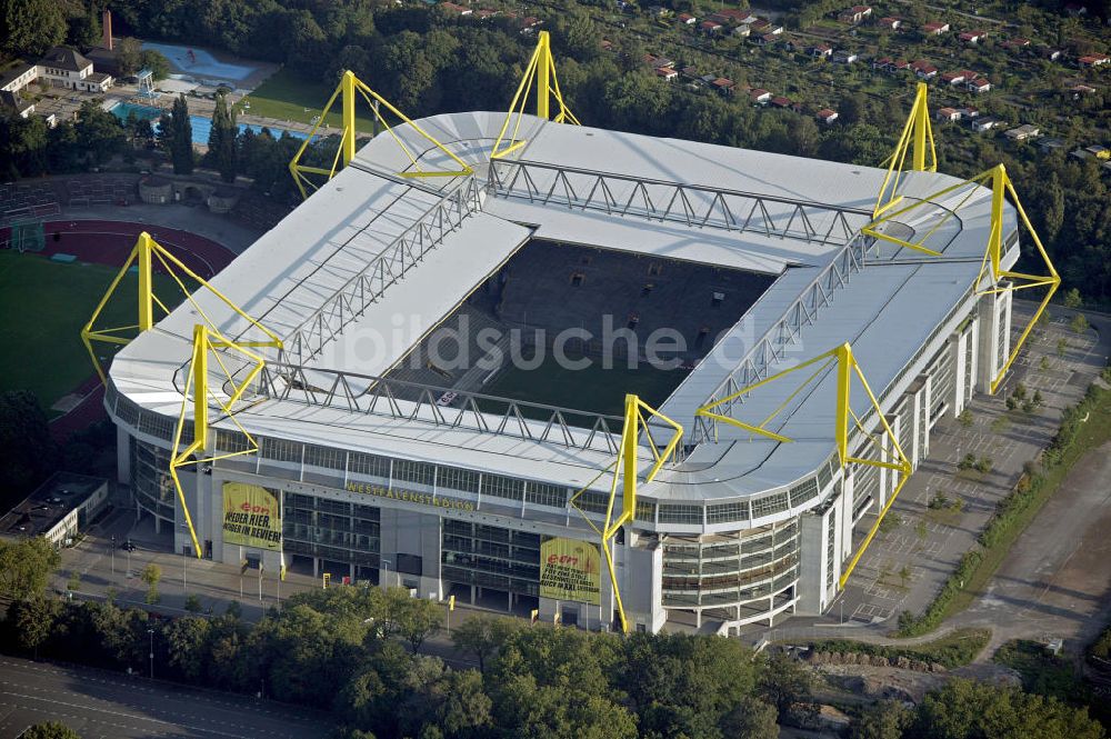 Dortmund von oben - Westfalenstadion Dortmund