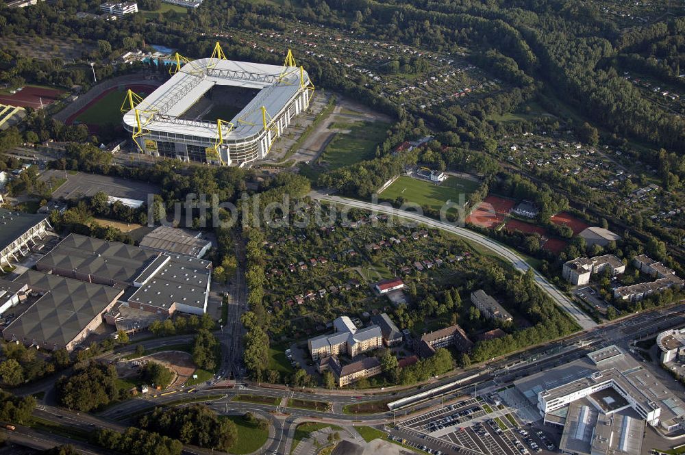 Dortmund aus der Vogelperspektive: Westfalenstadion Dortmund