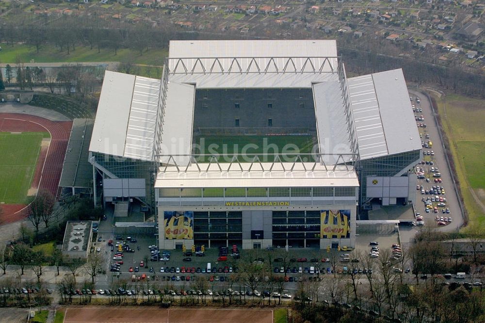 Dortmund von oben - Westfalenstadion Dortmund