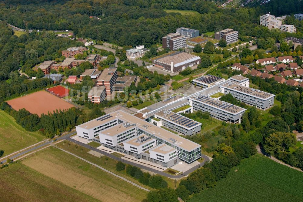 Gelsenkirchen von oben - Westfälische Hochschule in Gelsenkirchen im Bundesland Nordrhein-Westfalen