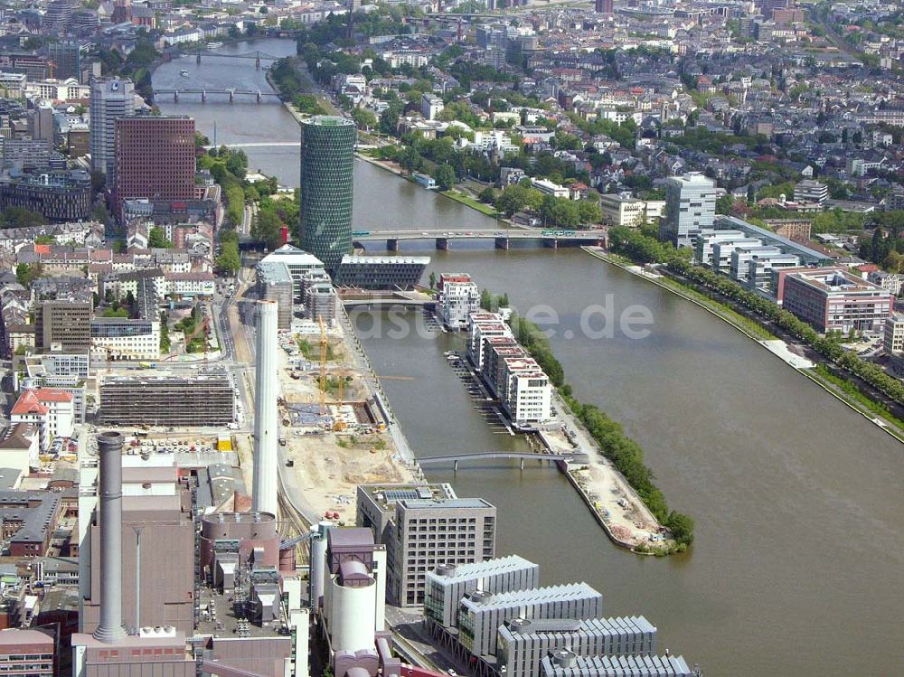 Frankfurt - Main / Hessen von oben - Westhafen