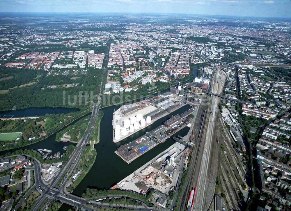 Luftbild Berlin - Westhafen der BEHALA in Berlin