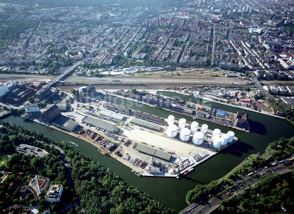 Luftbild Berlin - Westhafen der BEHALA in Berlin