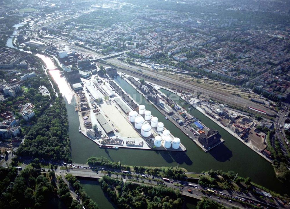 Luftaufnahme Berlin - Westhafen der BEHALA in Berlin