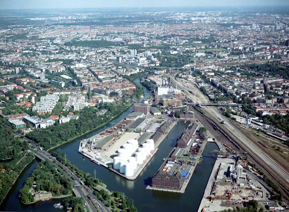 Luftbild Berlin - Westhafen der BEHALA in Berlin