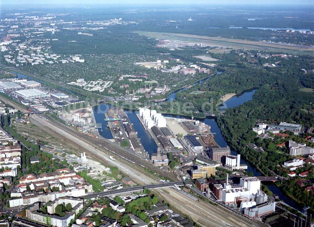 Luftbild Berlin - Westhafen der BEHALA in Berlin