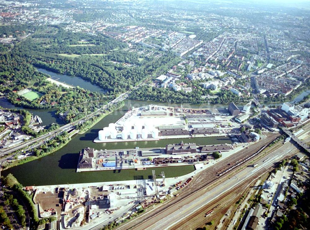 Luftaufnahme Berlin - Westhafen der BEHALA in Berlin