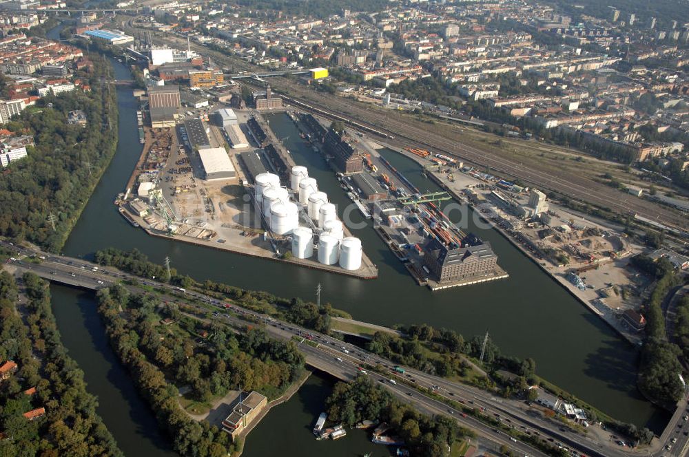 Luftbild Berlin - Westhafen der BEHALA in Berlin