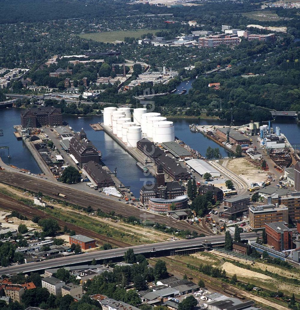 Luftbild Berlin - Tiergarten - Moabit - Westhafen der BEHALA im Tiergarten