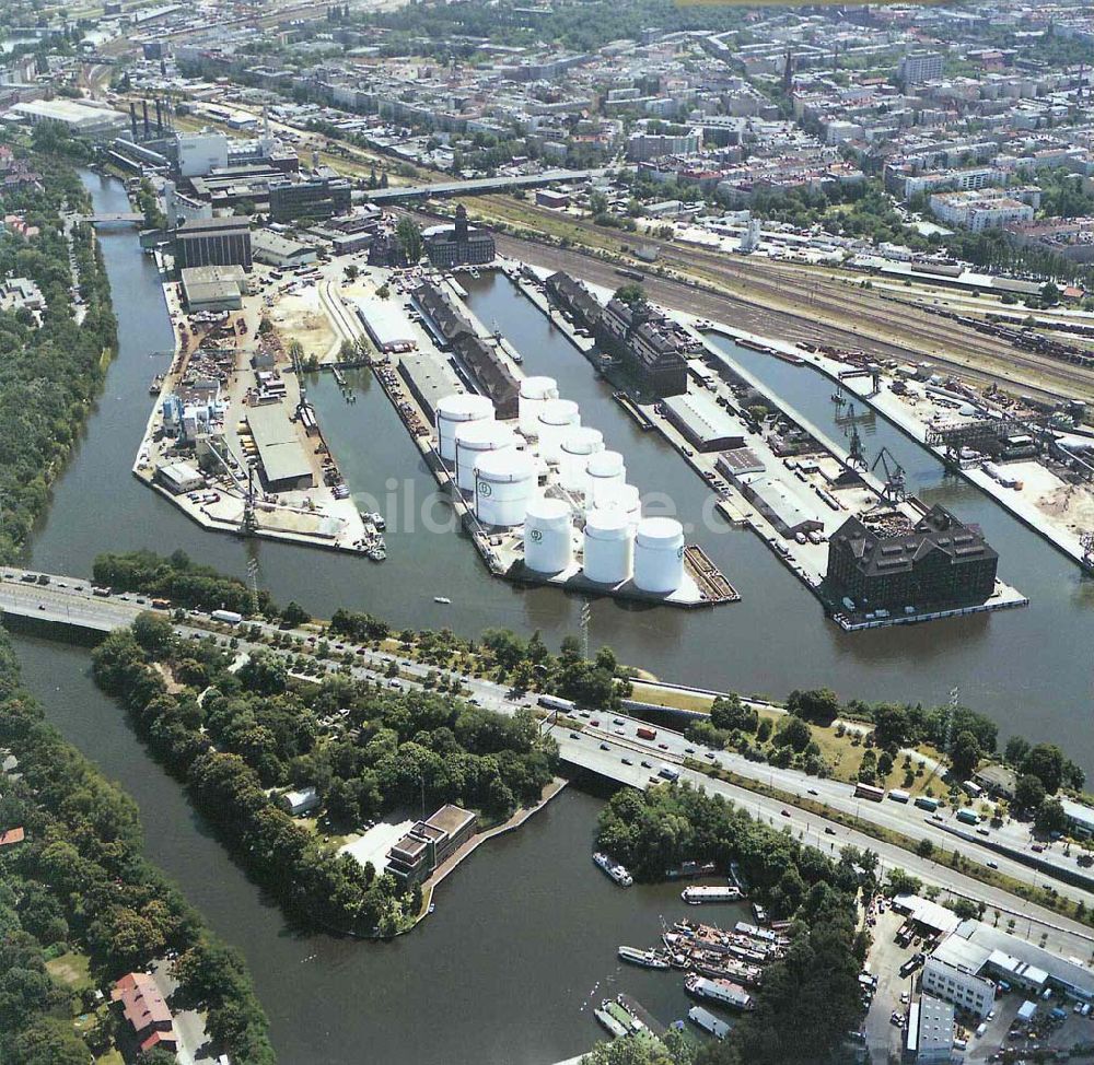 Luftbild Berlin - Tiergarten - Moabit - Westhafen der BEHALA im Tiergarten