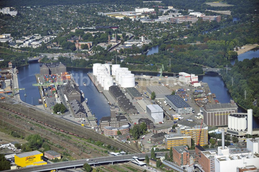 Berlin aus der Vogelperspektive: Westhafen Berlin