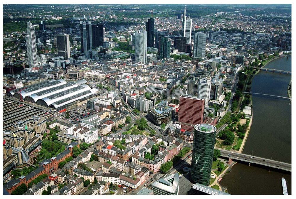 Frankfurt am Main von oben - Westhafen Tower in Frankfurt/Main