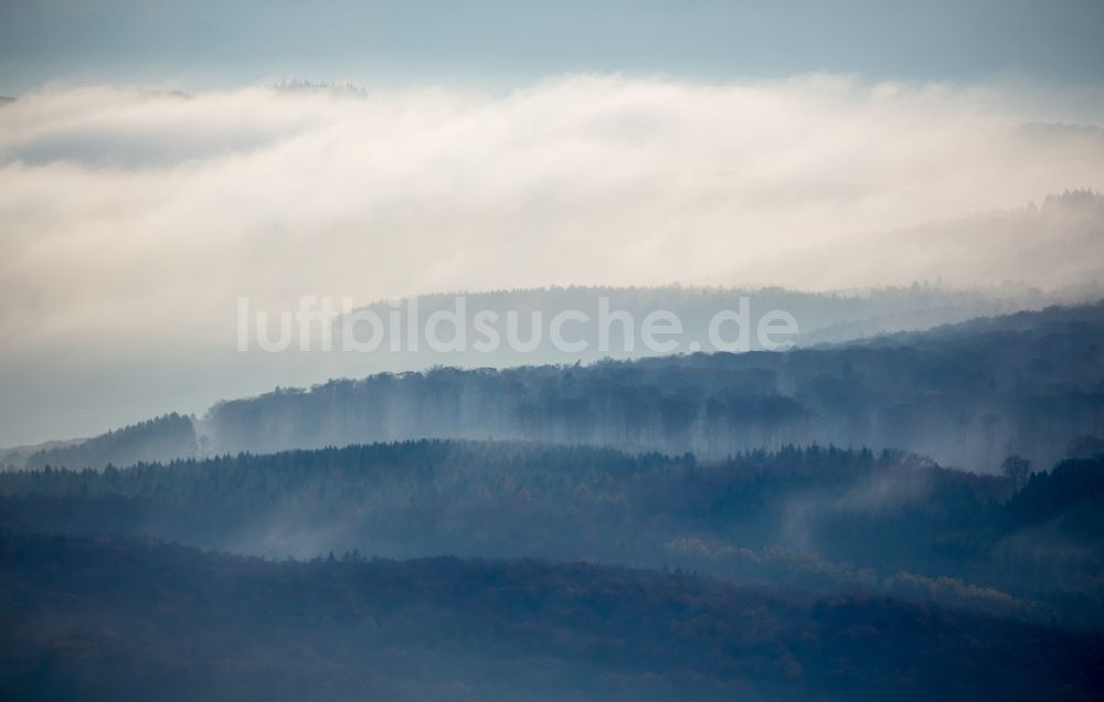 Luftbild Dachsenhausen - Wetterlage mit Wolkenbildung in Dachsenhausen im Bundesland Rheinland-Pfalz