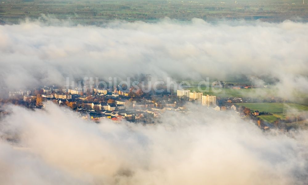 Luftbild Hamm - Wetterlage mit Wolkenbildung in Hamm im Bundesland Nordrhein-Westfalen, Deutschland