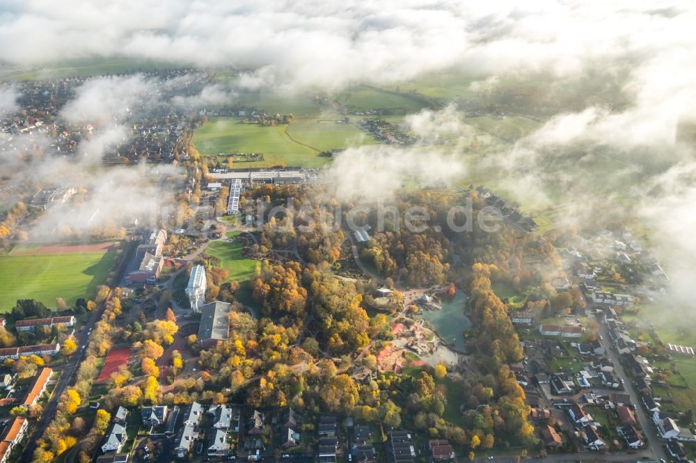 Luftbild Hamm - Wetterlage mit Wolkenbildung in Hamm im Bundesland Nordrhein-Westfalen, Deutschland