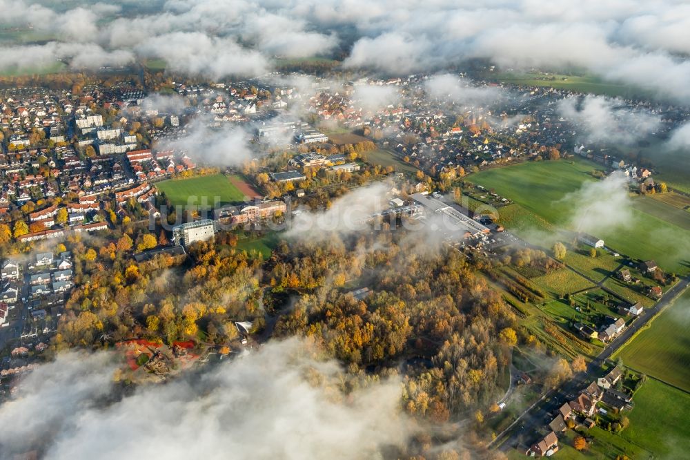 Luftbild Hamm - Wetterlage mit Wolkenbildung in Hamm im Bundesland Nordrhein-Westfalen, Deutschland