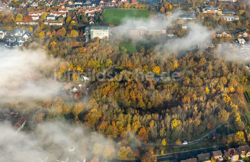 Luftaufnahme Hamm - Wetterlage mit Wolkenbildung in Hamm im Bundesland Nordrhein-Westfalen, Deutschland