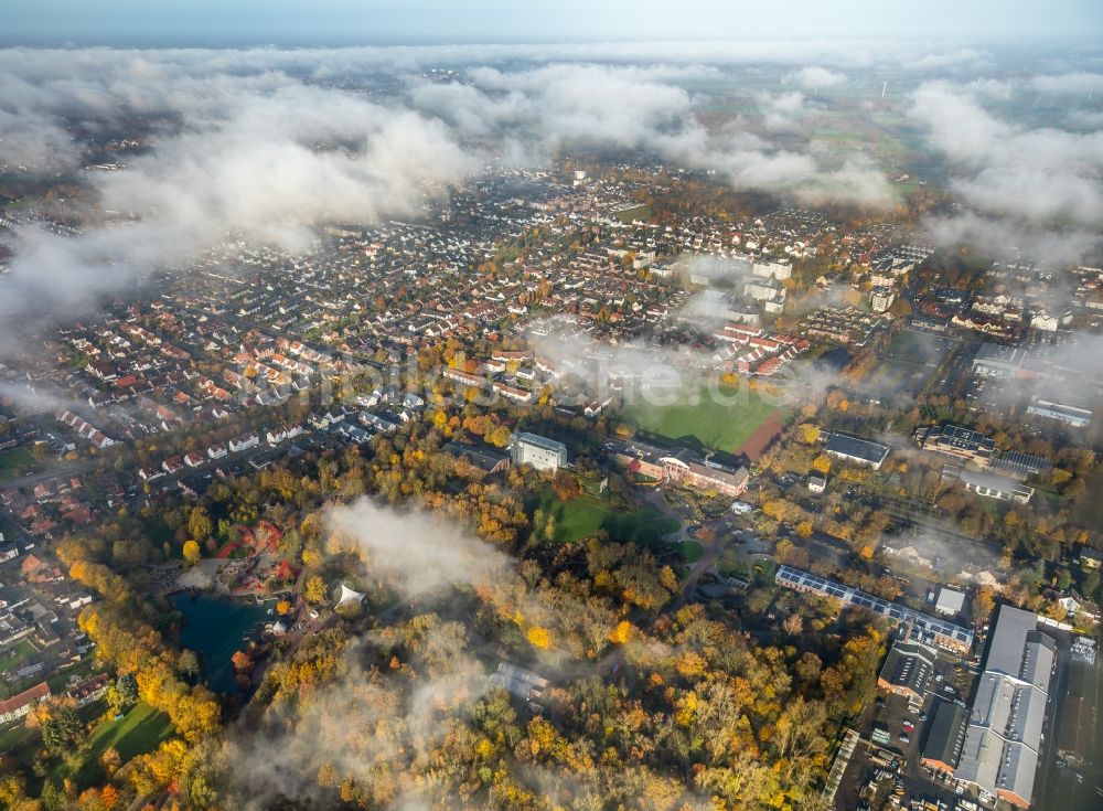 Luftbild Hamm - Wetterlage mit Wolkenbildung in Hamm im Bundesland Nordrhein-Westfalen, Deutschland