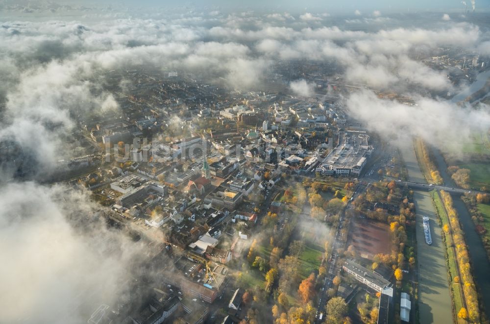 Luftbild Hamm - Wetterlage mit Wolkenbildung in Hamm im Bundesland Nordrhein-Westfalen, Deutschland