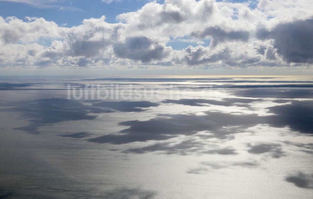 Luftaufnahme Hojer Sogn - Wetterlage mit Wolkenbildung in Hojer Sogn in Dänemark