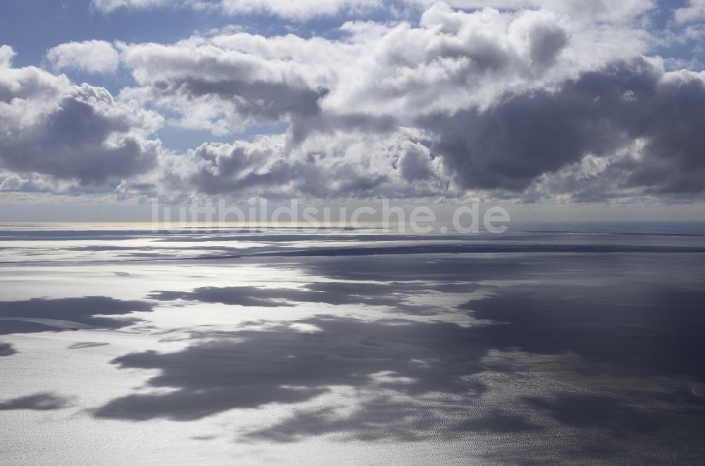 Hojer Sogn von oben - Wetterlage mit Wolkenbildung in Hojer Sogn in Dänemark