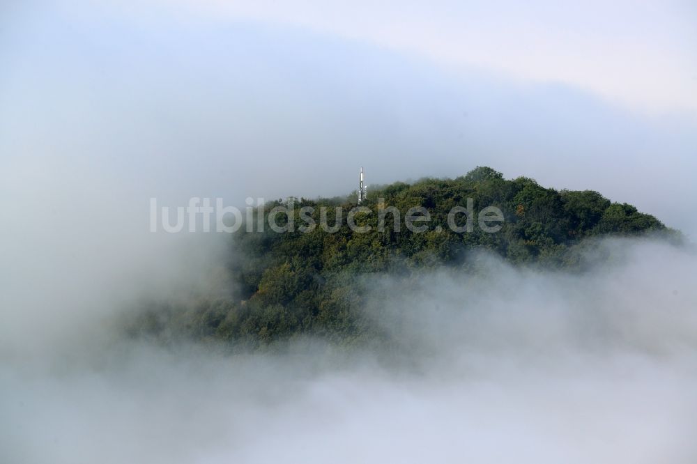 Marth von oben - Wetterlage mit Wolkenbildung in Marth im Bundesland Thüringen