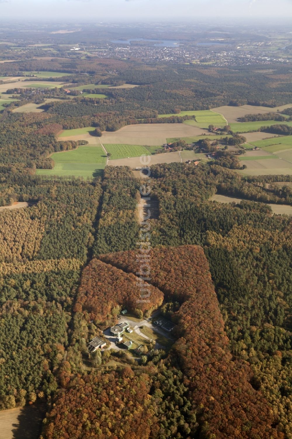 Haltern am See aus der Vogelperspektive: Wetterschacht Hohe Mark in Haltern am See im Bundesland Nordrhein-Westfalen, Deutschland