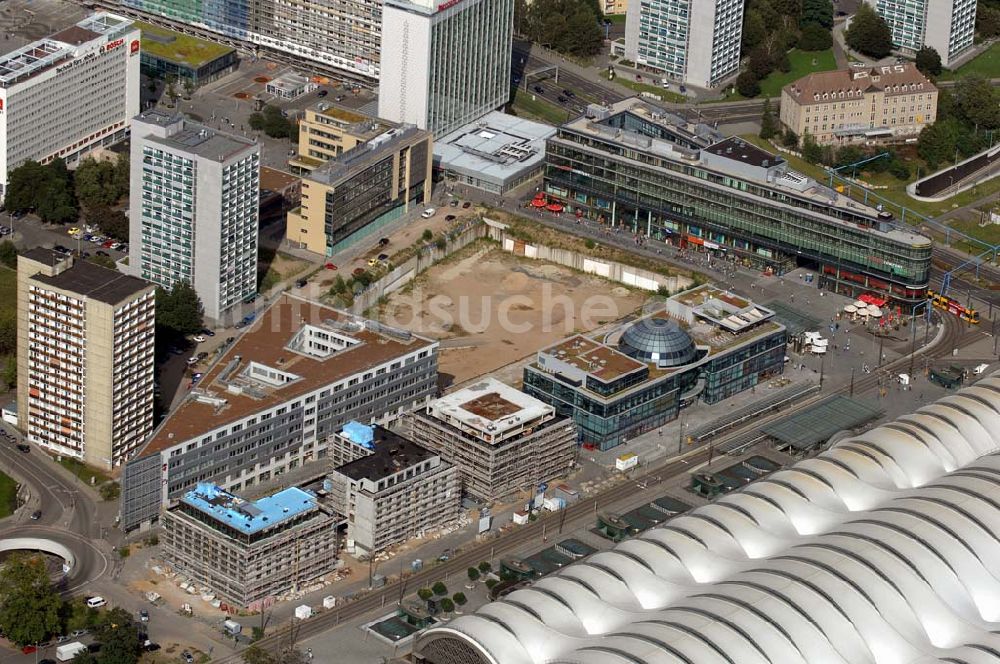 Luftaufnahme DRESDEN - Wiener Platz am Hauptbahnhof Dresden