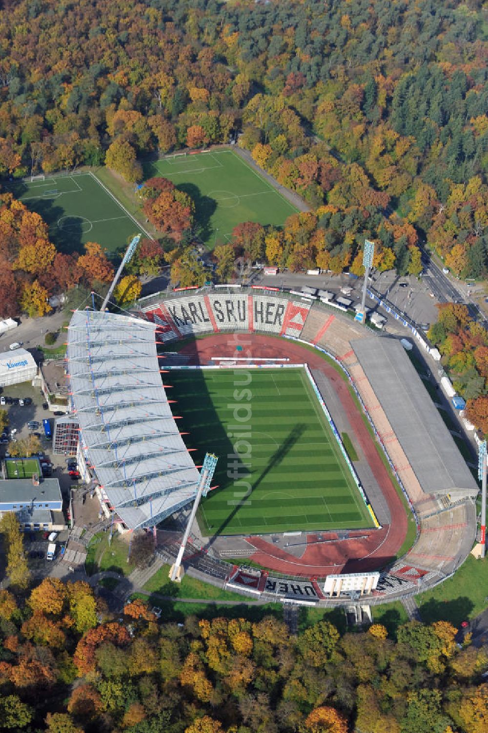 Luftaufnahme Karlsruhe - Wildparkstadion Karlsruhe