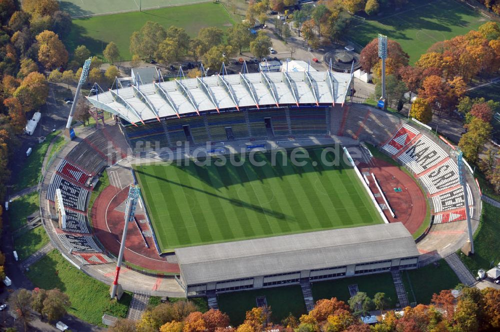 Karlsruhe von oben - Wildparkstadion Karlsruhe