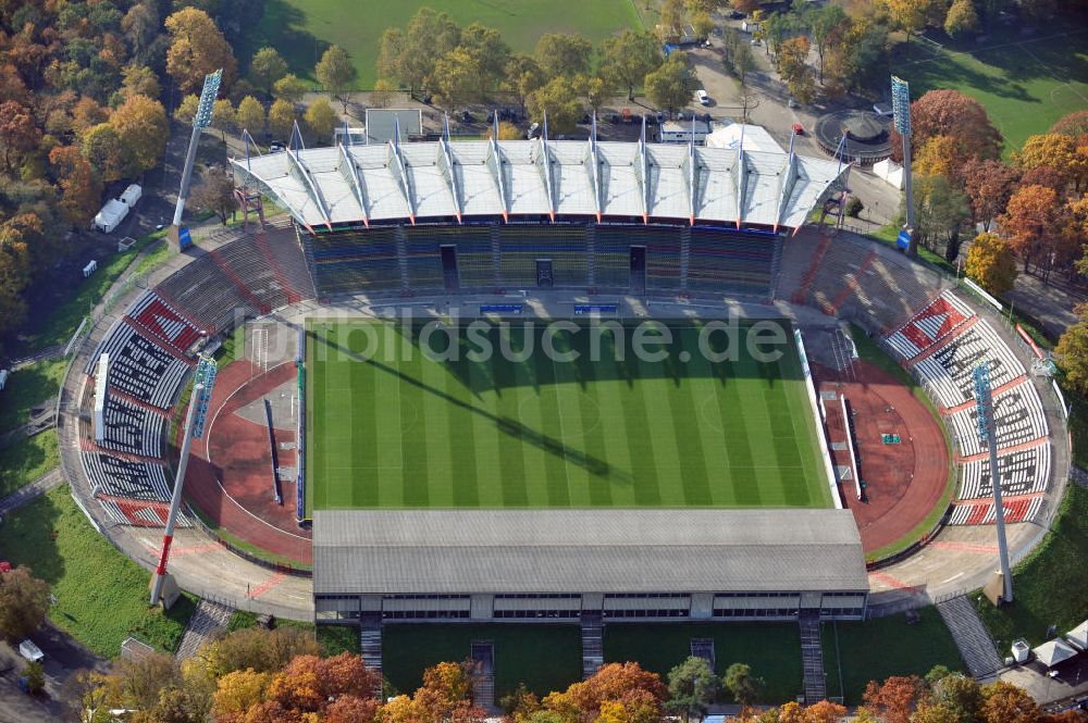 Karlsruhe aus der Vogelperspektive: Wildparkstadion Karlsruhe