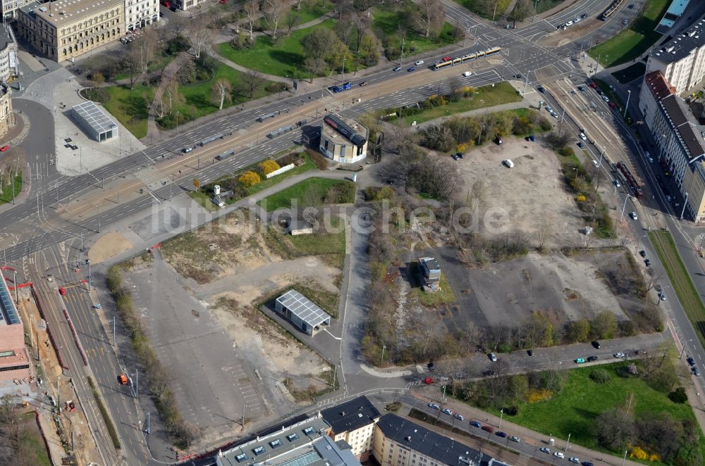 Luftbild Leipzig - Wilhelm-Leuschner-Platz in Leipzig im Bundesland Sachsen