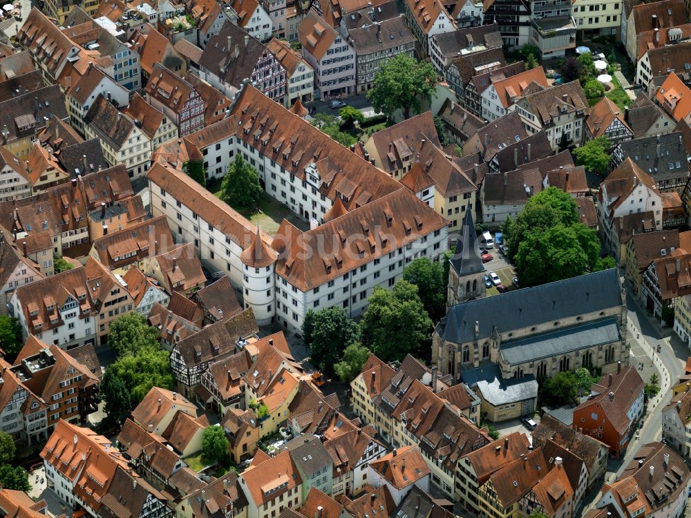 Luftaufnahme Tübingen - Wilhelmsstift in Tübingen im Bundesland Baden-Württemberg